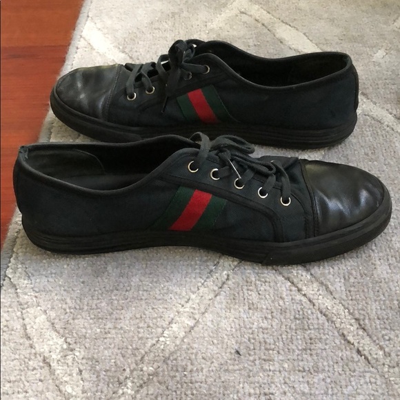 black gucci converse